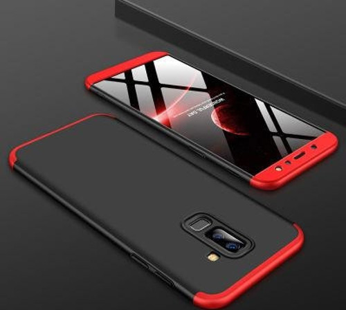 Samsung Galaxy A6 Plus 2018 Kılıf Ayzıt Premium 3 Parçalı Sert Premium Silikon Kapak