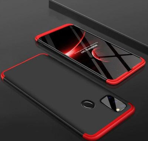 Samsung Galaxy M21 Kılıf Ayzıt Premium 3 Parçalı Sert Premium Silikon Kapak