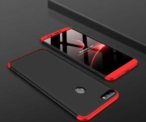 Huawei Y7 2018 Kılıf Ayzıt Premium 3 Parçalı Sert Premium Silikon Kapak
