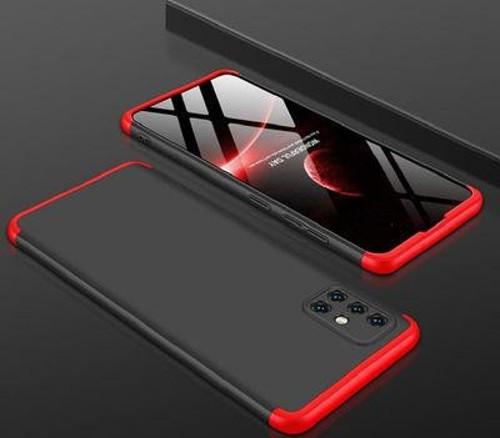 Samsung Galaxy A71 Kılıf Ayzıt Premium 3 Parçalı Sert Premium Silikon Kapak