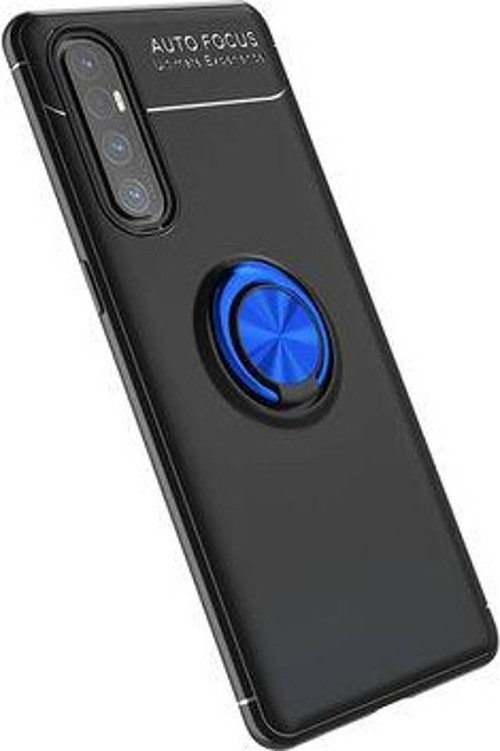 Oppo Reno 3 Pro 5G Kılıf Yüzüklü Sağlam Esnek Ringo Silikon Kapak
