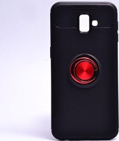Samsung Galaxy J6 Plus Kılıf Yüzüklü Sağlam Esnek Ringo Silikon Kapak