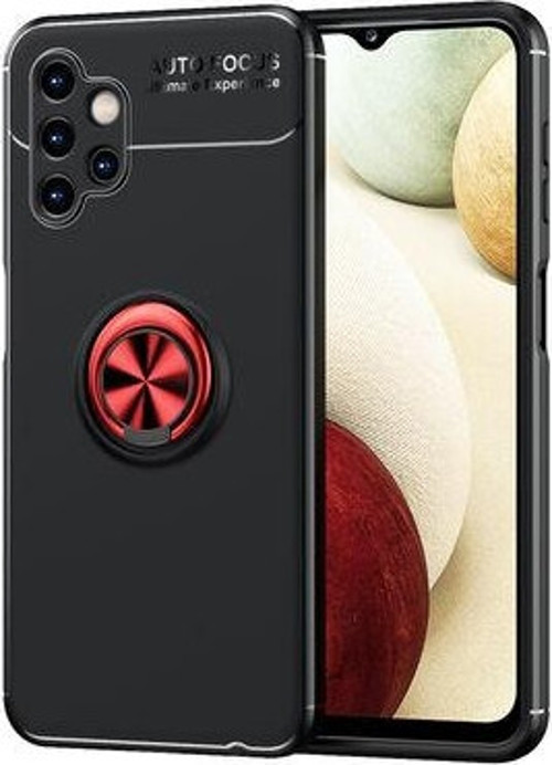 Samsung Galaxy A13 4G Kılıf Yüzüklü Sağlam Esnek Ringo Silikon Kapak