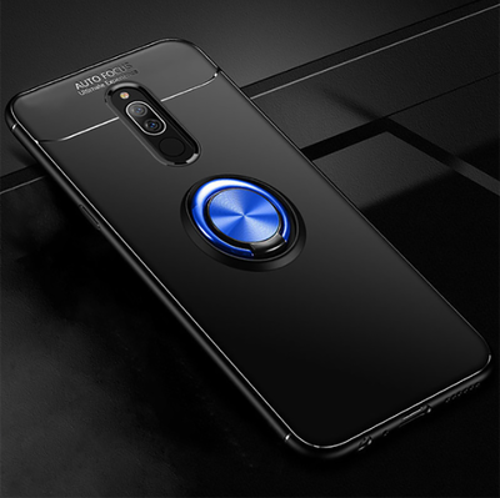 Redmi 8 Kılıf Yüzüklü Sağlam Esnek Ringo Silikon Kapak