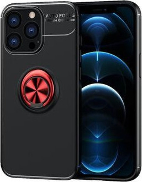 İphone 13 Pro Max Kılıf Yüzüklü Sağlam Esnek Ringo Silikon Kapak