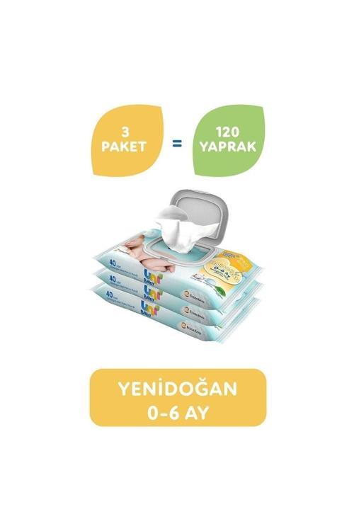 Yenidoğan Islak Havlu Mendil 3Lü 120 Yaprak