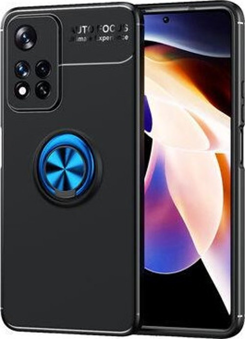Redmi Note 11 Pro 5G Kılıf Yüzüklü Sağlam Esnek Ringo Silikon Kapak
