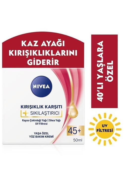Kırışıklık Karşıtı + Sıkılaştırıcı Krem 45+ Yaş 50 Ml