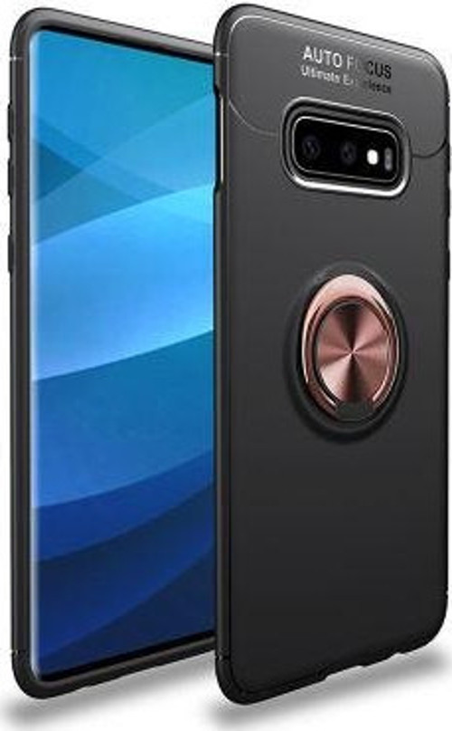 Samsung Galaxy S10E Kılıf Yüzüklü Sağlam Esnek Ringo Silikon Kapak