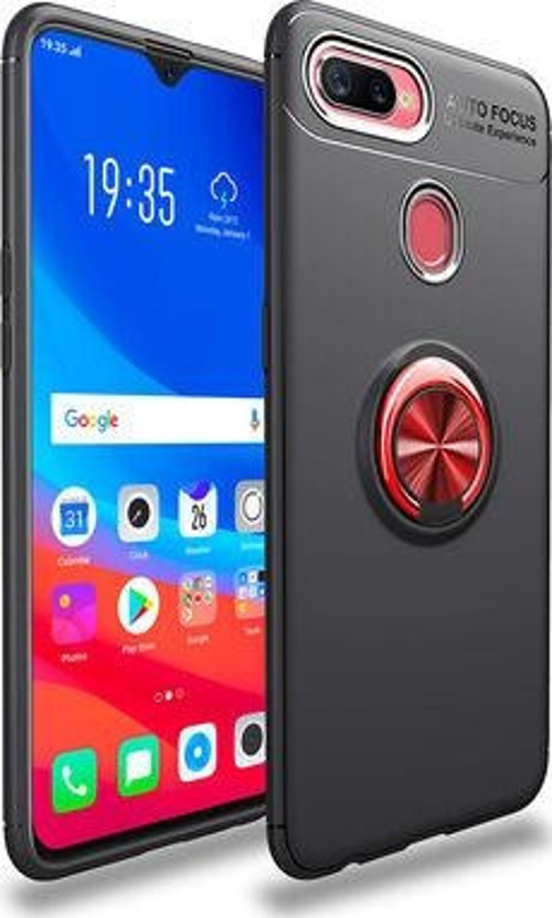 Oppo A12 Kılıf Yüzüklü Sağlam Esnek Ringo Silikon Kapak