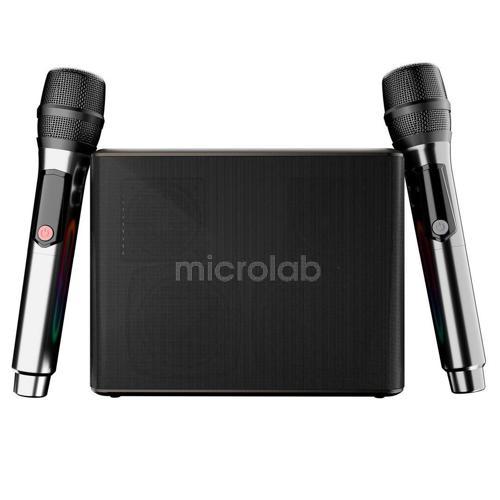M60 Vega 100W RGB 2 Adet Kablosuz Mikrofonlu Bluetooth Karaoke Hoparlör (15.000mAh Batarya)