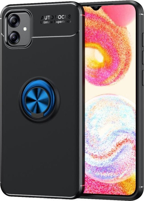 Samsung Galaxy A04E Kılıf Yüzüklü Sağlam Esnek Ringo Silikon Kapak
