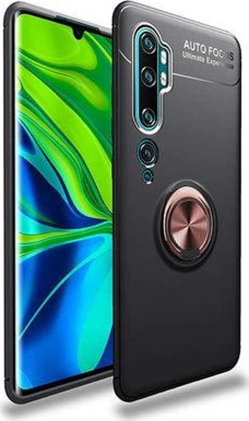 Xiaomi Mi Note 10 Kılıf Yüzüklü Sağlam Esnek Ringo Silikon Kapak