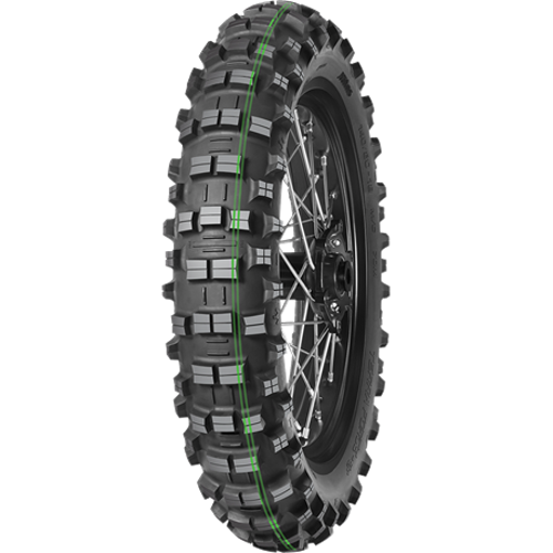 140/80-18 Mitas Terra Force-Ef 70M Super Soft Çift Yeşil Çizgi Arka Lastik