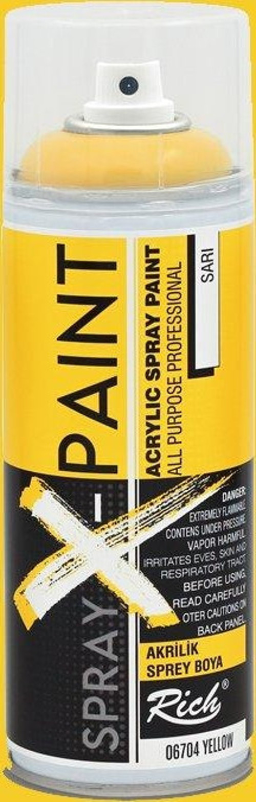 Spray X-Paint Akrilik Sprey Boya 400ml Sarı