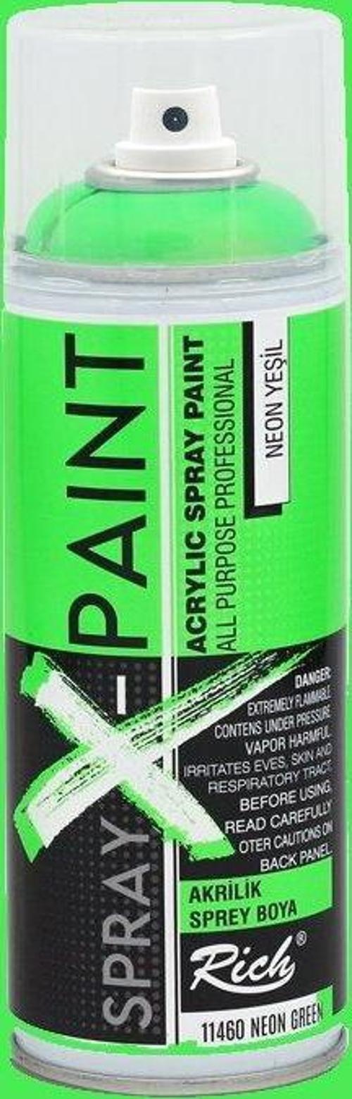 Spray X-Paint Akrilik Sprey Boya 400ml Neon Yeşil