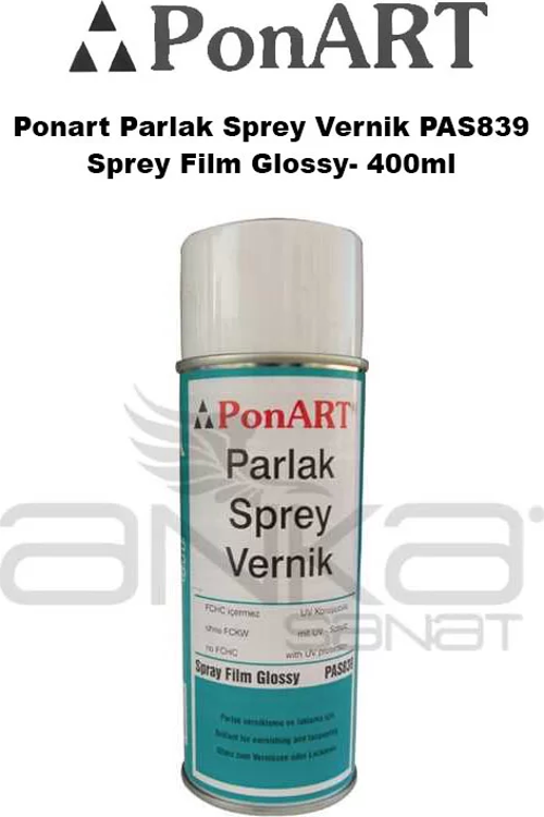 Parlak Sprey Vernik PAS839 -Sprey Film Glossy- 400ml