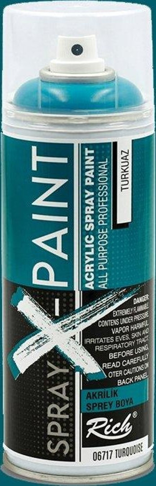 Spray X-Paint Akrilik Sprey Boya 400ml Turkuaz