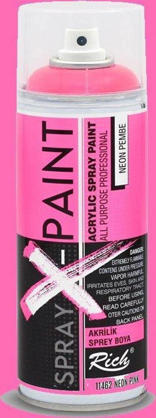 Spray X-Paint Akrilik Sprey Boya 400ml Neon Pembe