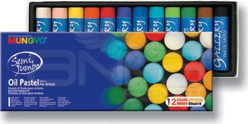 semi Jumbo Oil Pastel 12 Renk