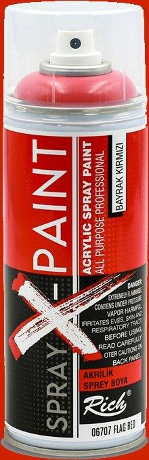Spray X-Paint Akrilik Sprey Boya 400ml Bayrak Kırmızı