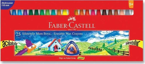 Wax Crayon Silinebilir Pastel Boya 25'li