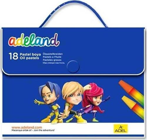 Adalend Çantalı Pastel Boya 18 Renk