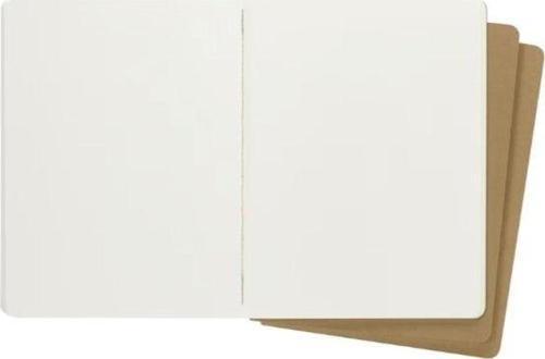 Cahier XL Boy 3'lü Düz Defter Bej