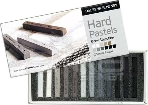 Artists Hard Pastel 12li Gri Tonlar