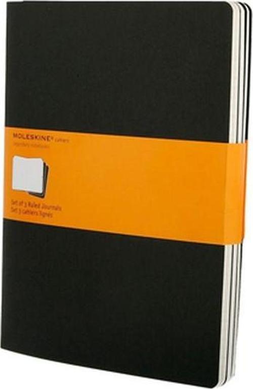 Cahier XL Boy 3'lü Çizgili Defter Siyah