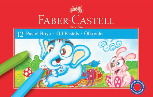 FABER-CASTELL REDLİNE PASTEL BOYA 12 RENK KARTON KUTU (125312)