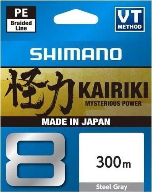 Kairiki 8 Steel Gray Misina 300m 0.215mm