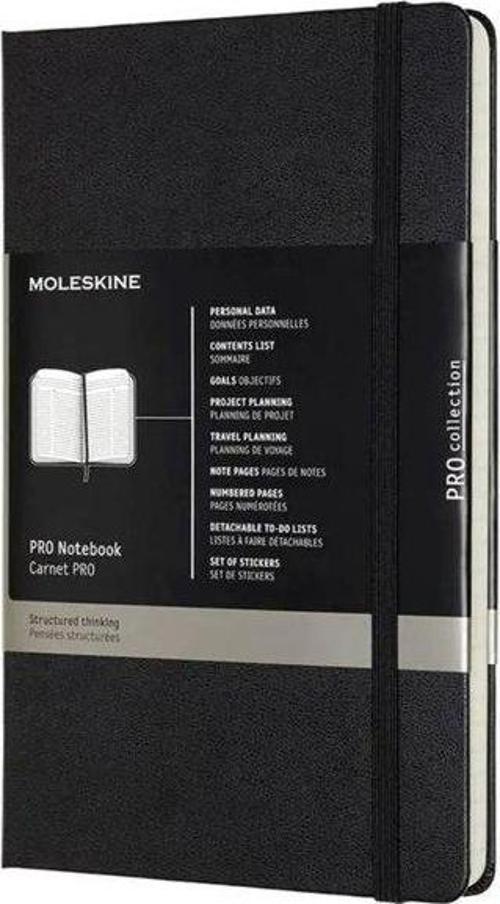 Pro Defter Büyük Boy Sert Kapak Siyah