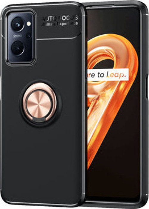 Oppo A76 Kılıf Yüzüklü Sağlam Esnek Ringo Silikon Kapak