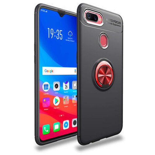 Oppo A7X Kılıf Yüzüklü Sağlam Esnek Ringo Silikon Kapak