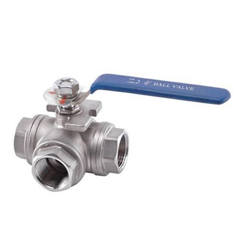 Krom Üç Yönlü Küresel Vana  11/4"