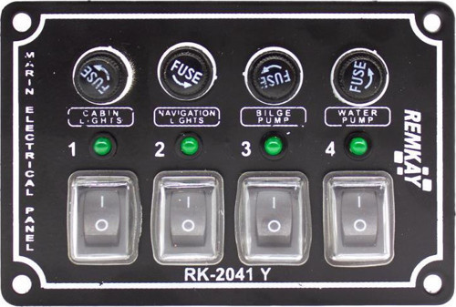 12V İzoleli Yatay Switch Panel 5li