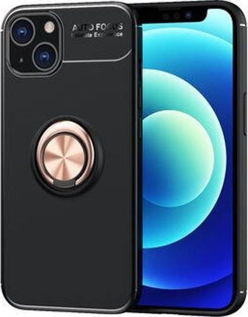 İphone 13 Mini Kılıf Yüzüklü Sağlam Esnek Ringo Silikon Kapak