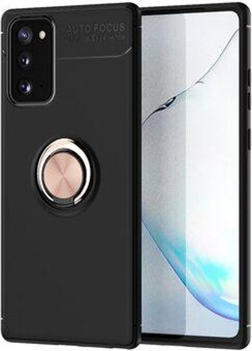 Samsung Galaxy Note 20 Kılıf Yüzüklü Sağlam Esnek Ringo Silikon Kapak