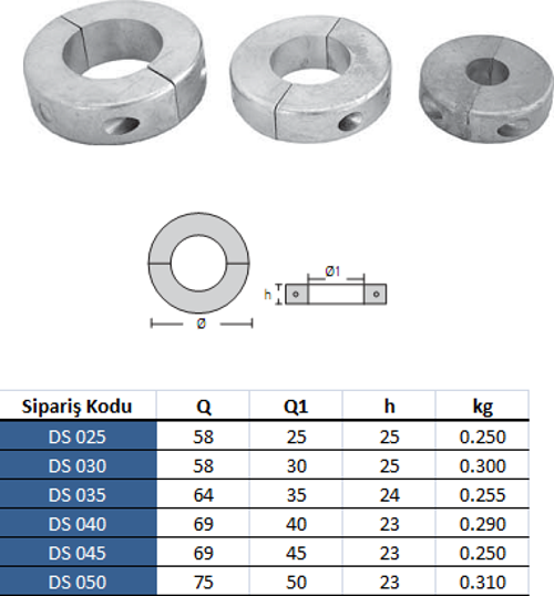 Dar Şaft Tutyası  40mm