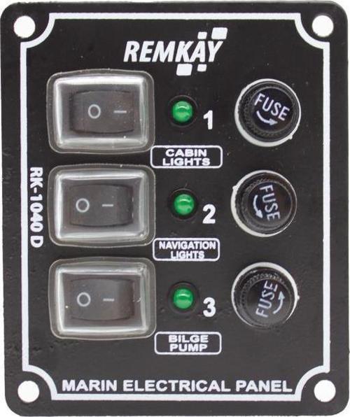 12V İzoleli Dikey Switch Panel 5li