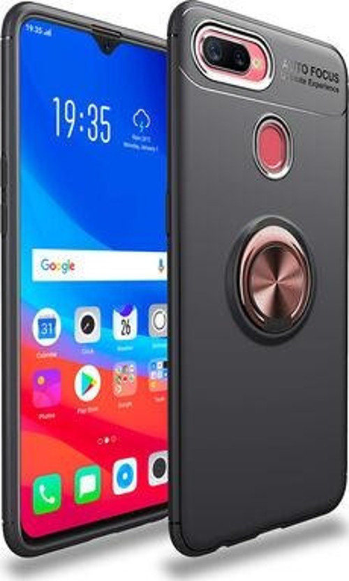 Oppo A12 Kılıf Yüzüklü Sağlam Esnek Ringo Silikon Kapak