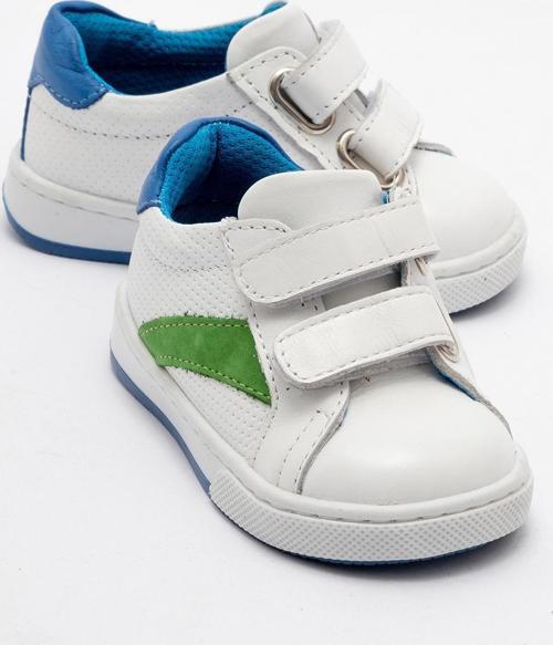 Erkek Çocuk Beyaz Hakiki Deri Günlük İlk Adım Ayakkabı