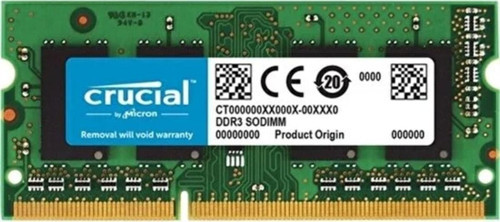 Crucıal 4Gb Ddr3 1600Mhz Cl11 Notebook Ram Ct51264Bf160B (Kutusuz) (1.35V)