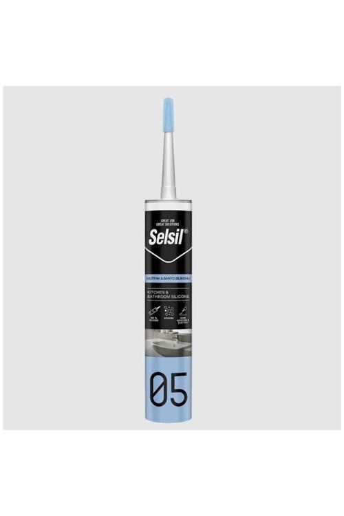 05 Mutfak Duşakabin Silikonu Beyaz 280 ml