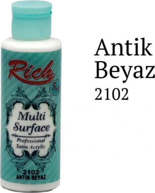 Multi Surface 2102 Antik Beyaz Akrilik Boya 500 cc