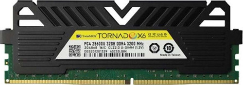 32 GB DDR4 3200MHZ TWINMOS TORNADO SOĞUTUCULU DT TMMDD432GB3200DKBX6