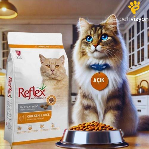 Tavuklu Pirinçli Yetişkin Kedi Maması 1 Kg Açık