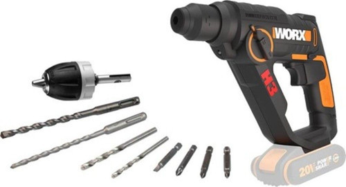Wx390.9 20volt 1.2j Profesyonel Sds-plus Pnömatik Şarjlı Matkap 8 Adet Uç Mandren (akü Dahi