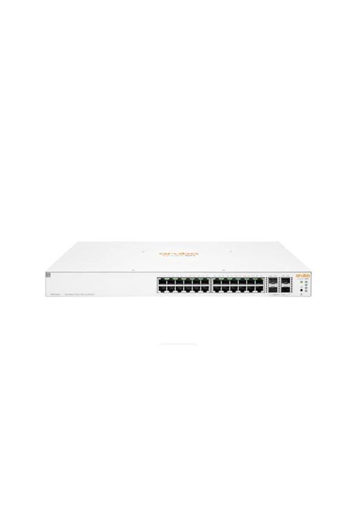 E ARUBA ION JL684B 1930 24 PORT GIGABIT+4X10GB SFP YÖNETİLEBİLİR L2+ RACKMOUNT 370W POE SWITCH